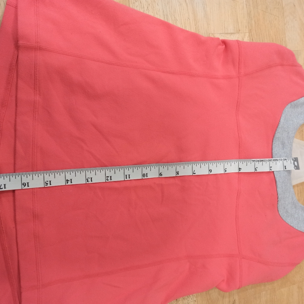 Lululemon Peach / Gray Racerback Tank Top Built In Shelf Bra Active Yoga Size 8 - Picture 12 of 14